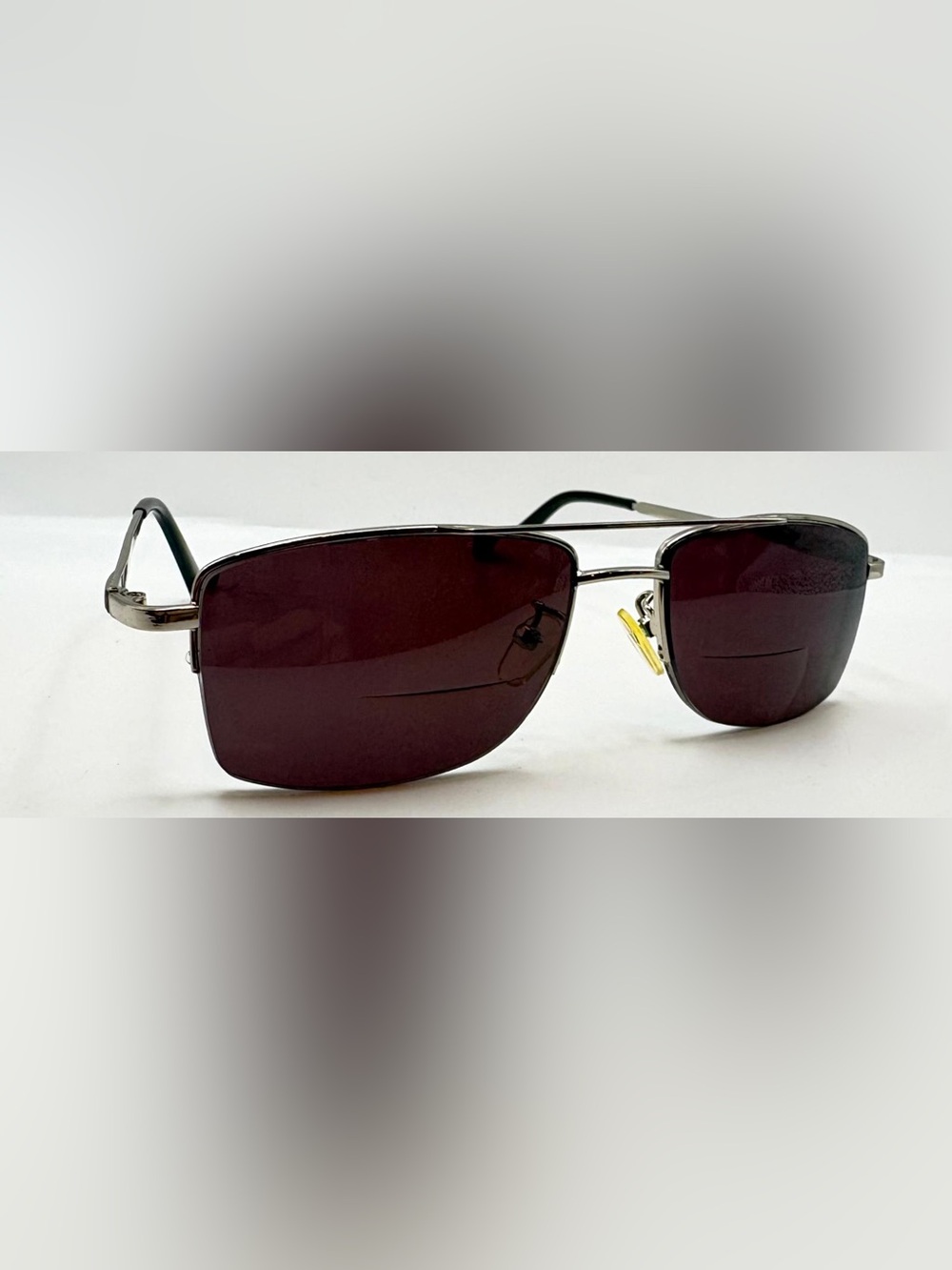 Goggles4U Silver Pilot Half-Rim Sunglasses Frames Only